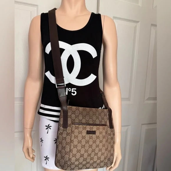 Gucci Vintage GG Monogram Canvas Shoulder Bag - Picture 4 of 15